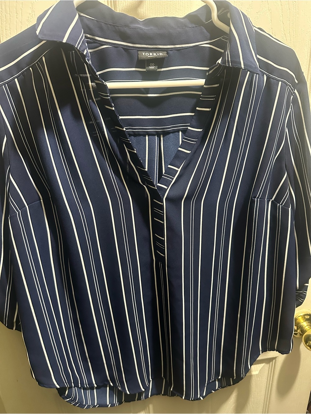 torrid Navy and White Striped Crossbody or Tote